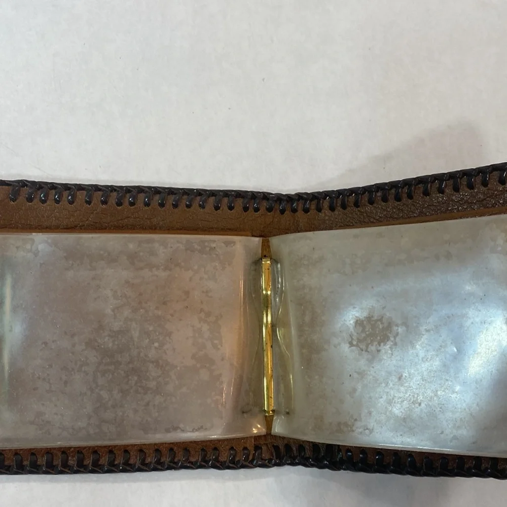 Tooled western wallet vintage initials‎ MS